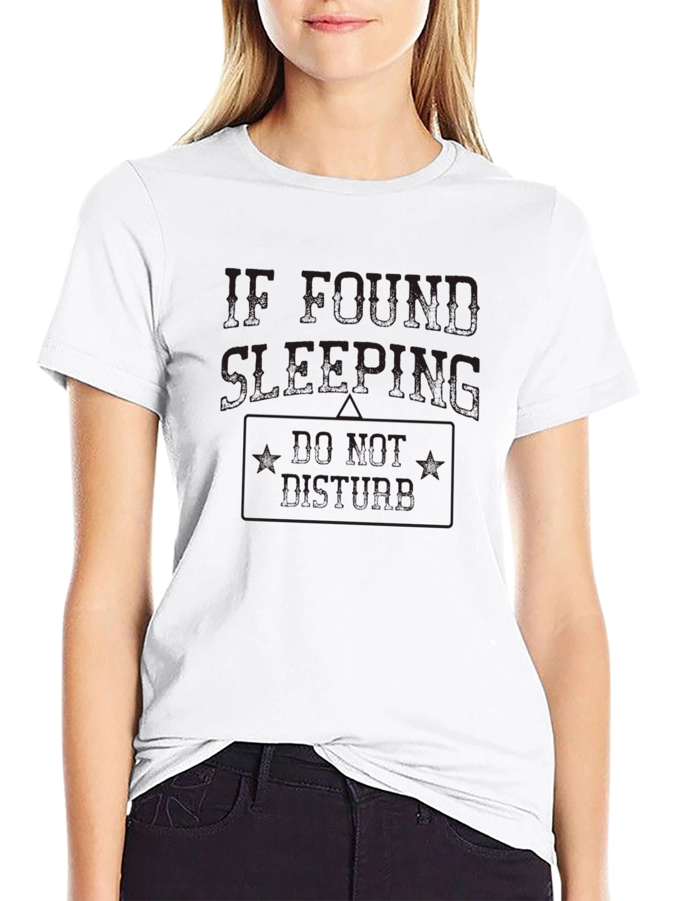 Funny Sleeping Graphic T-Shirt - Do Not Disturb