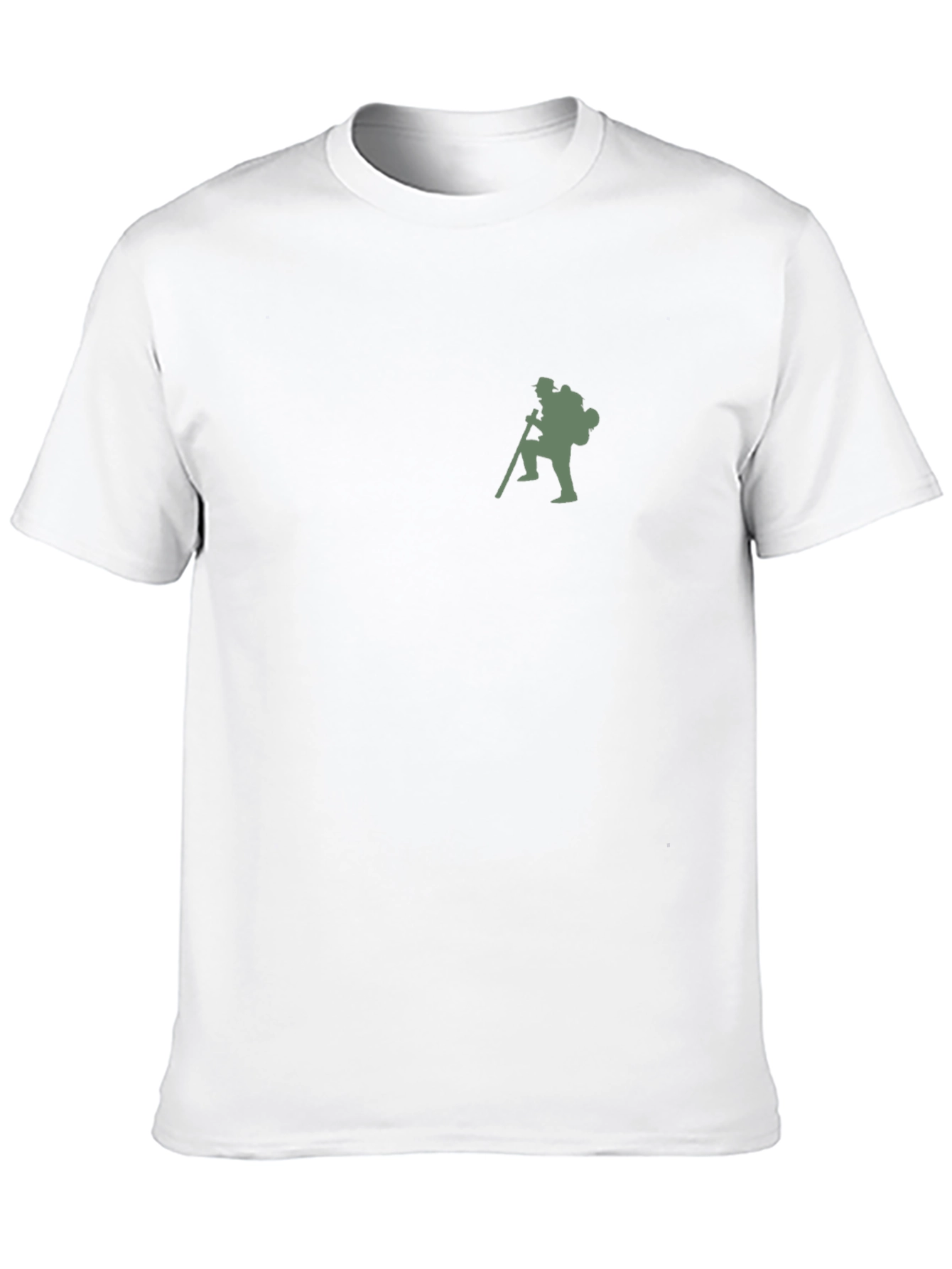 Hiking Man Graphic T-Shirt - Black