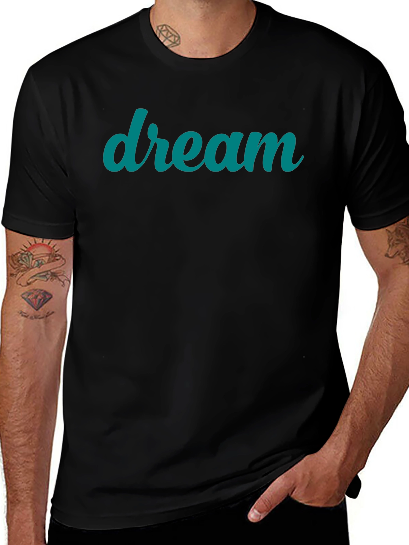 Dream Script Tee - Black