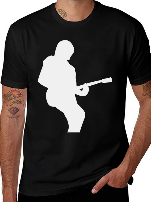 Guitarist Silhouette Black T-Shirt