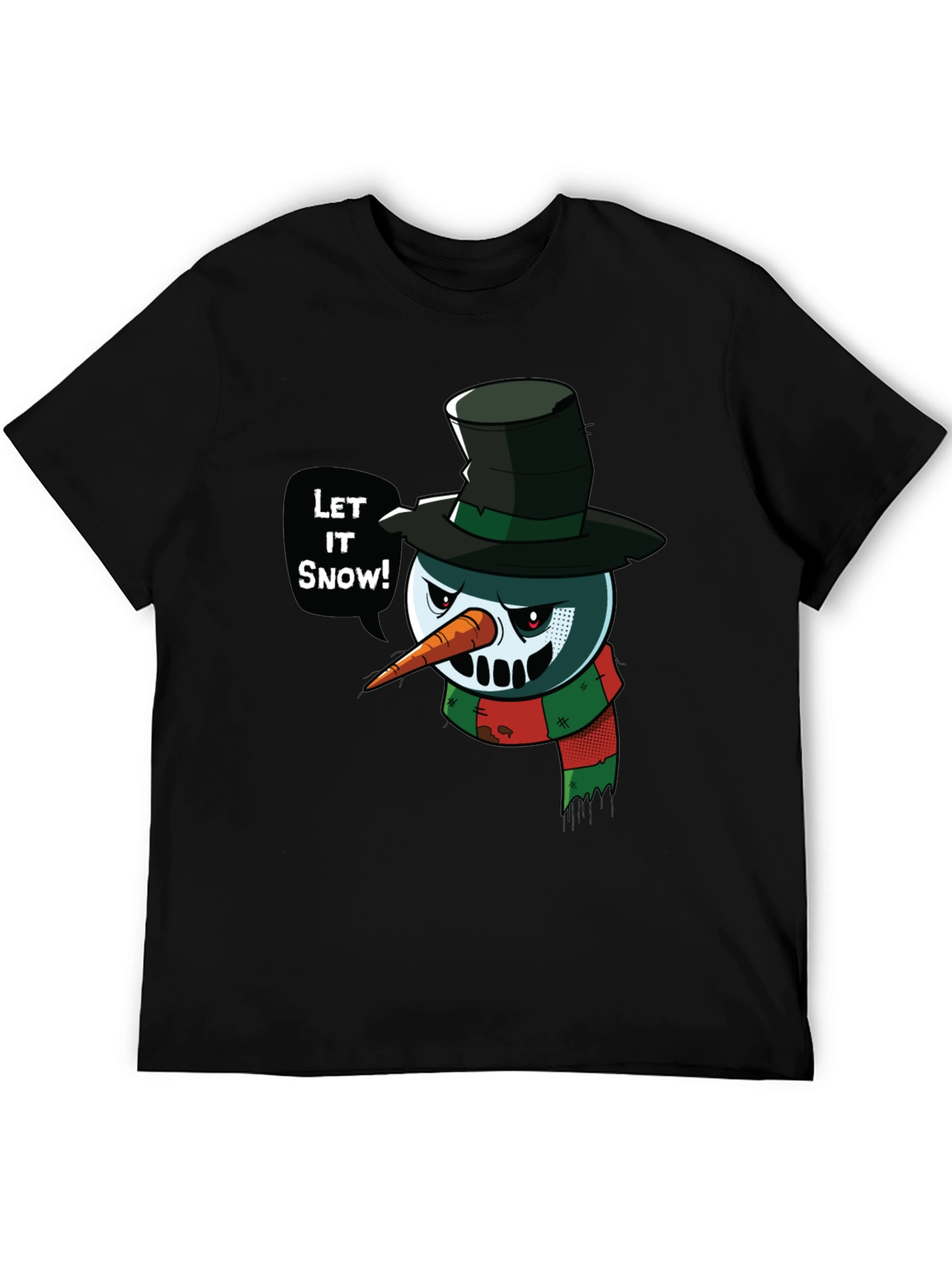 Evil Snowman T-Shirt - Let It Snow Holiday Tee