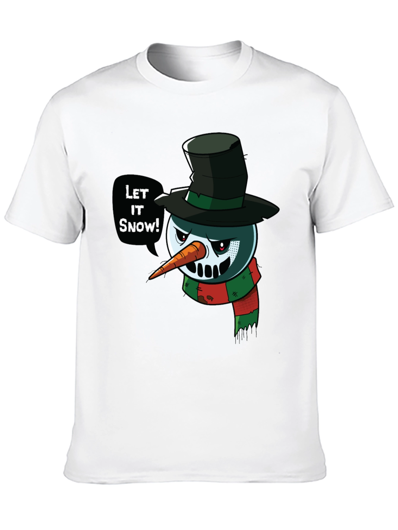 Evil Snowman T-Shirt - Let It Snow Holiday Tee