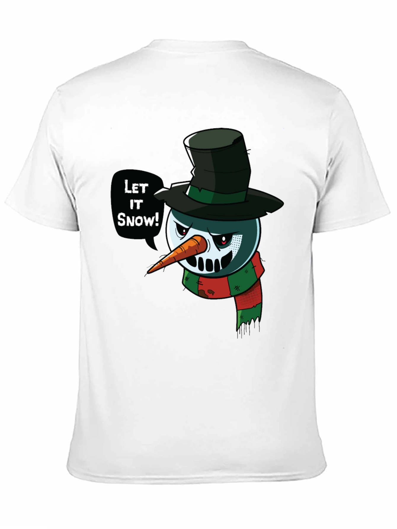 Evil Snowman T-Shirt - Let It Snow Holiday Tee
