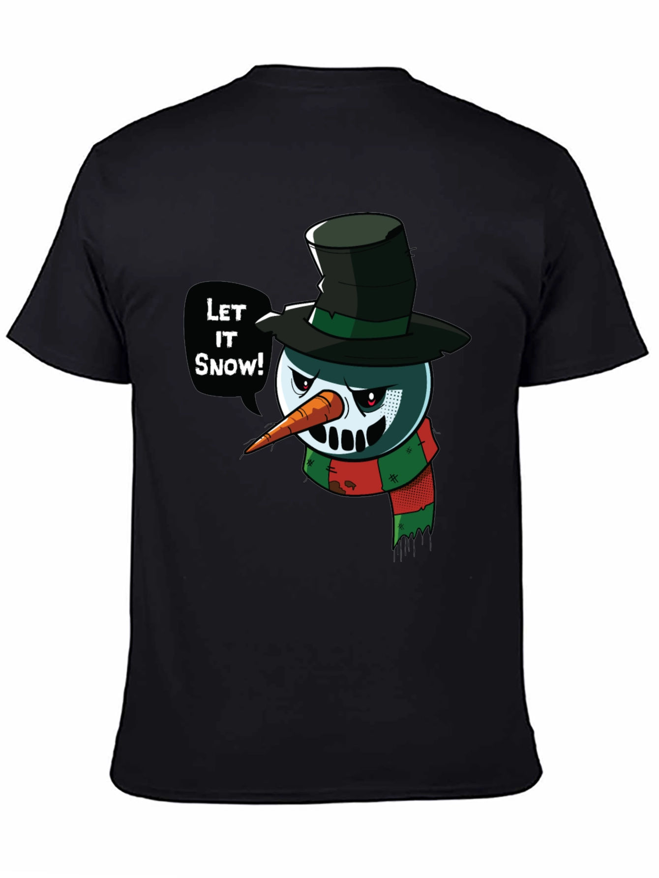 Evil Snowman T-Shirt - Let It Snow Holiday Tee