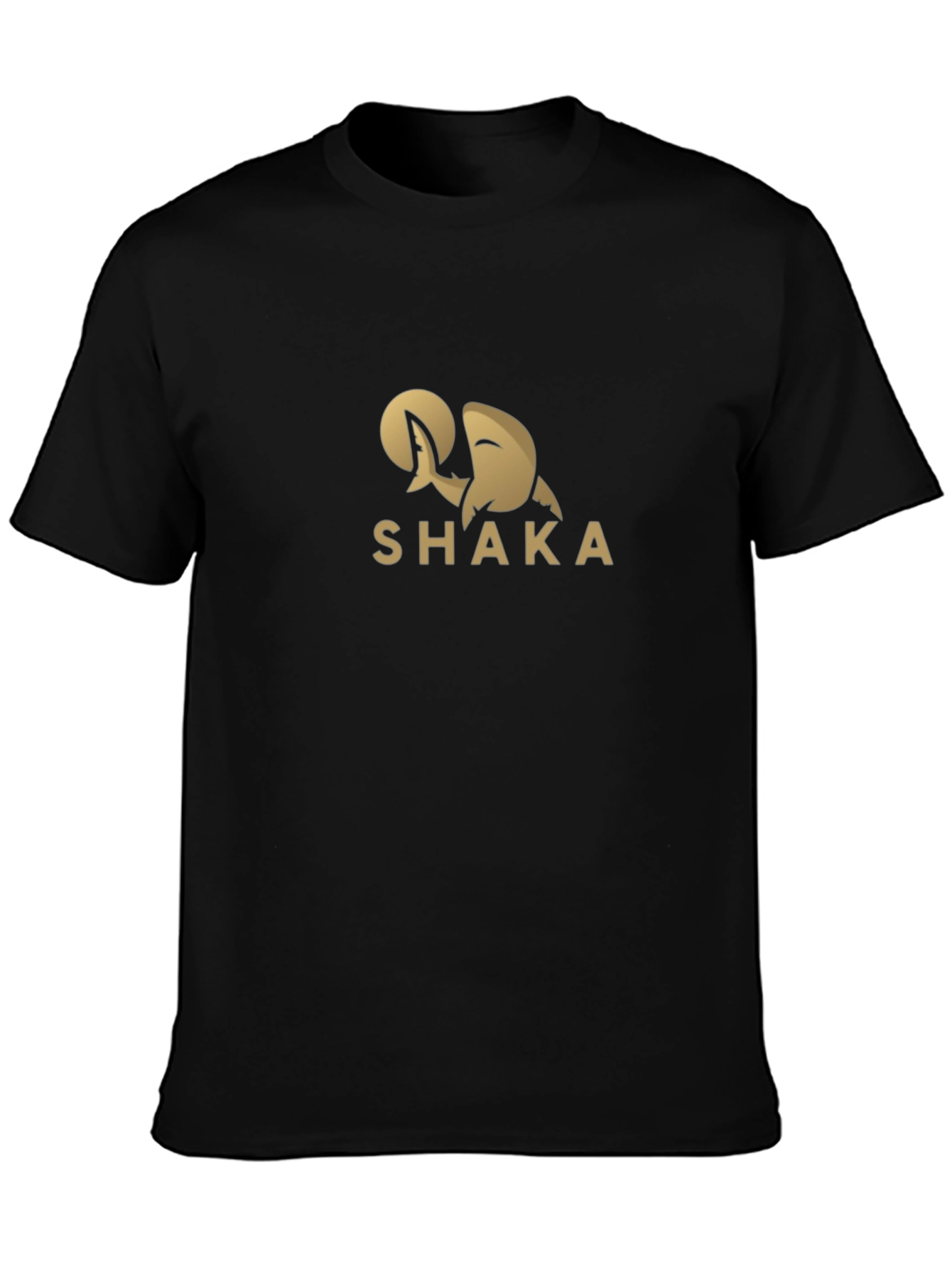 SHAKA Black Graphic Tee: Island Vibes