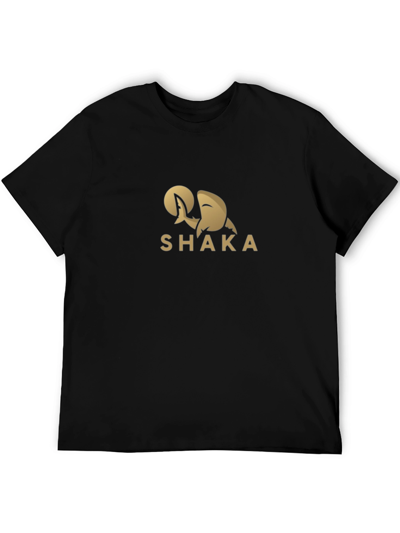 SHAKA Black Graphic Tee: Island Vibes