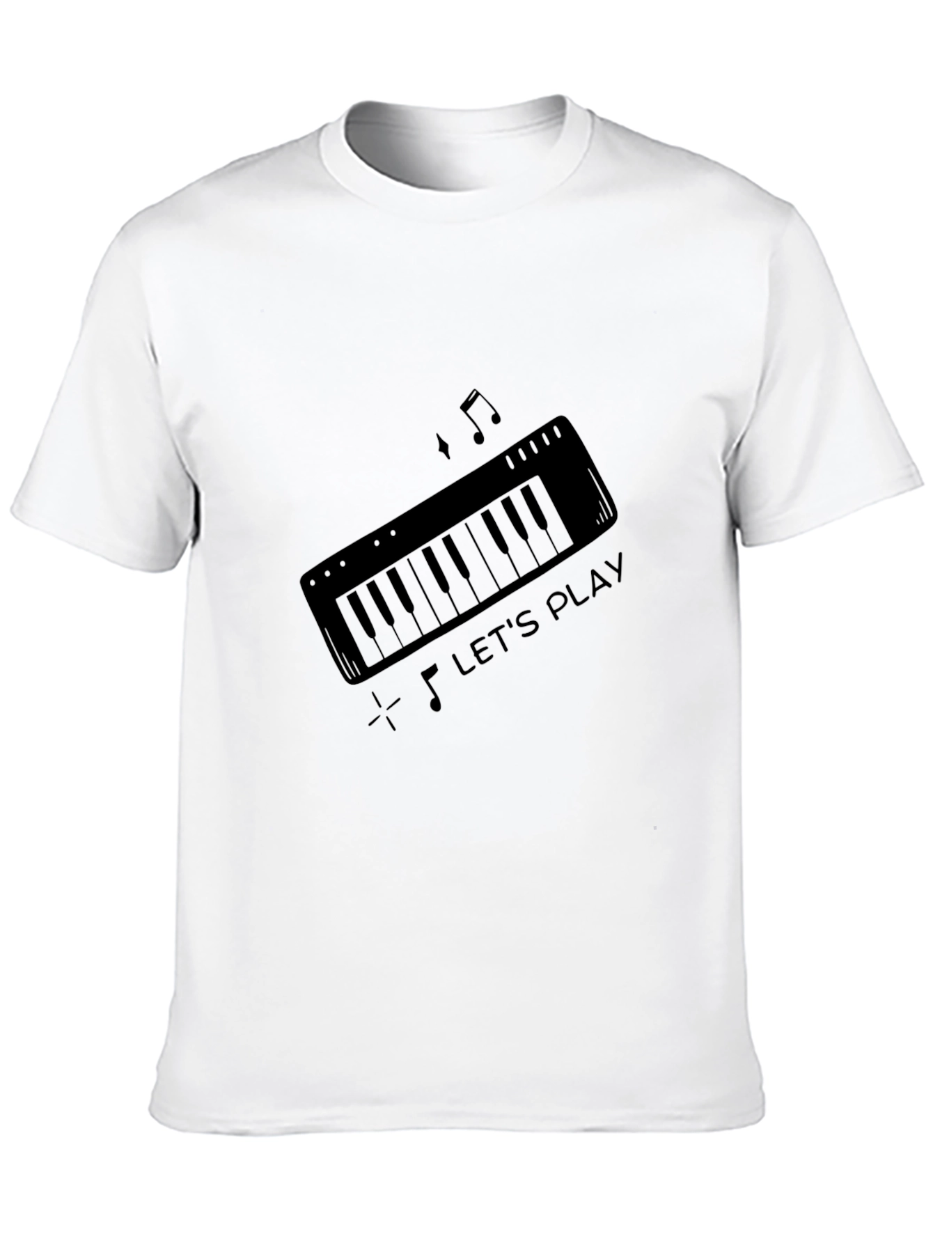 Lets Play Piano Graphic T-Shirt