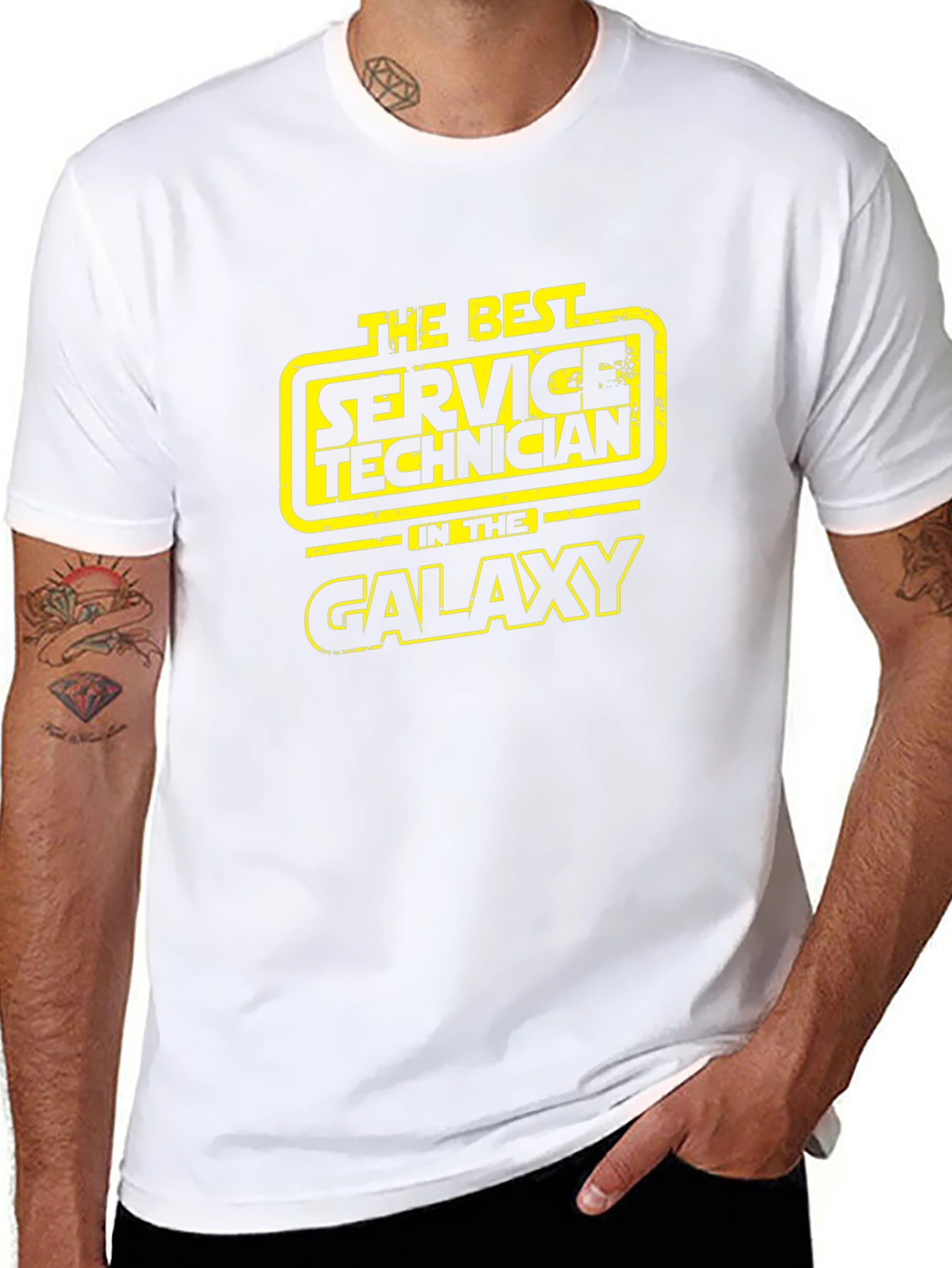 Best Service Technician in Galaxy T-Shirt