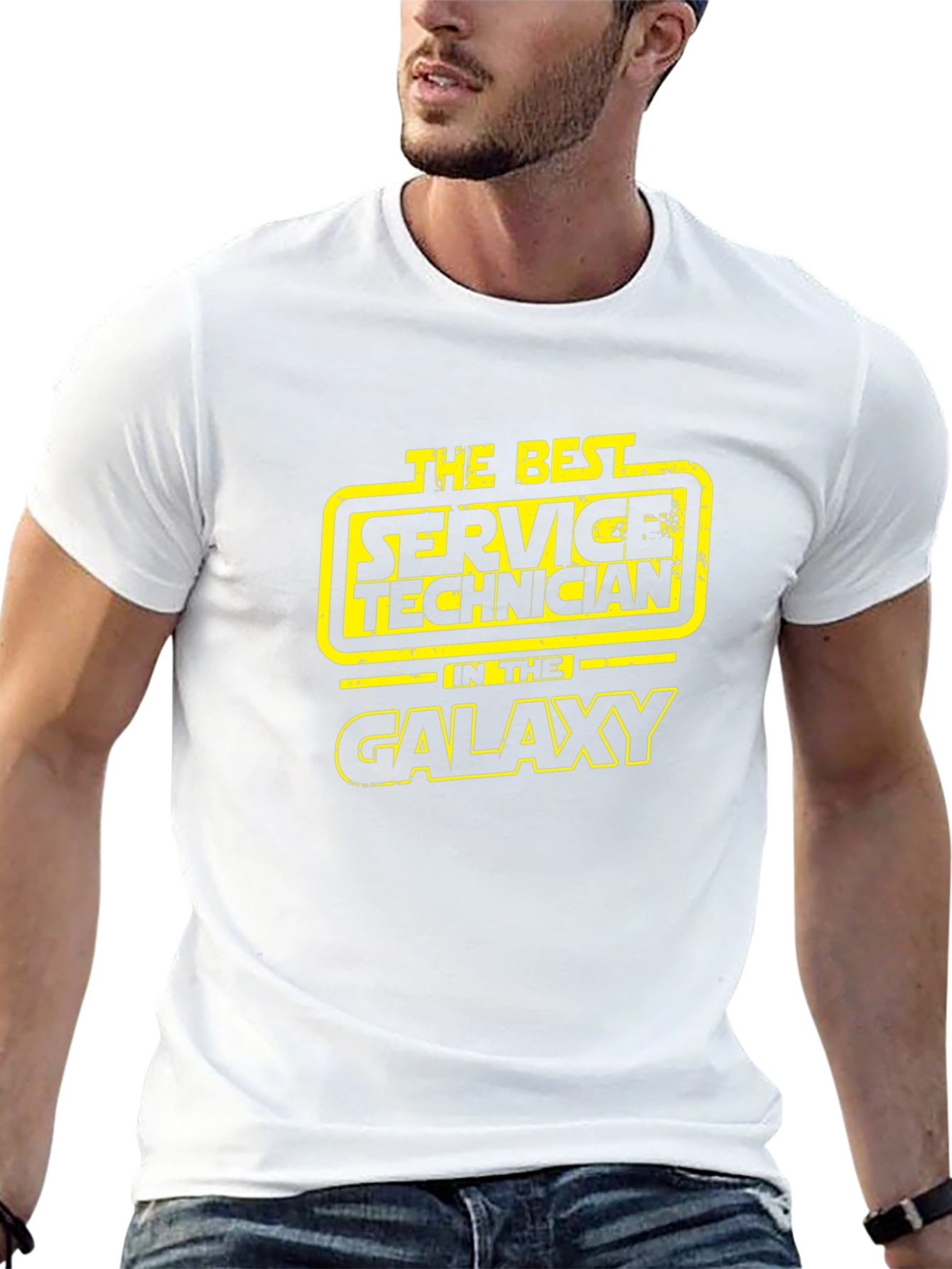 Best Service Technician in Galaxy T-Shirt