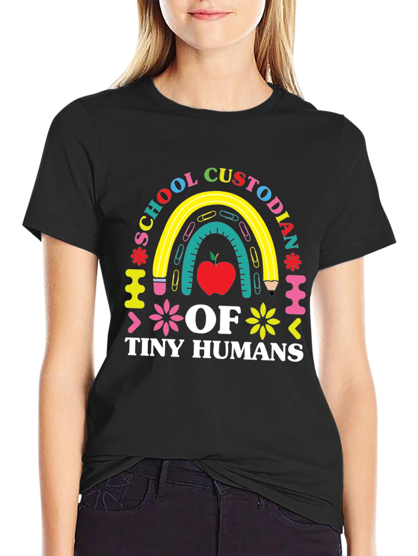 School Custodian of Tiny Humans T-Shirt