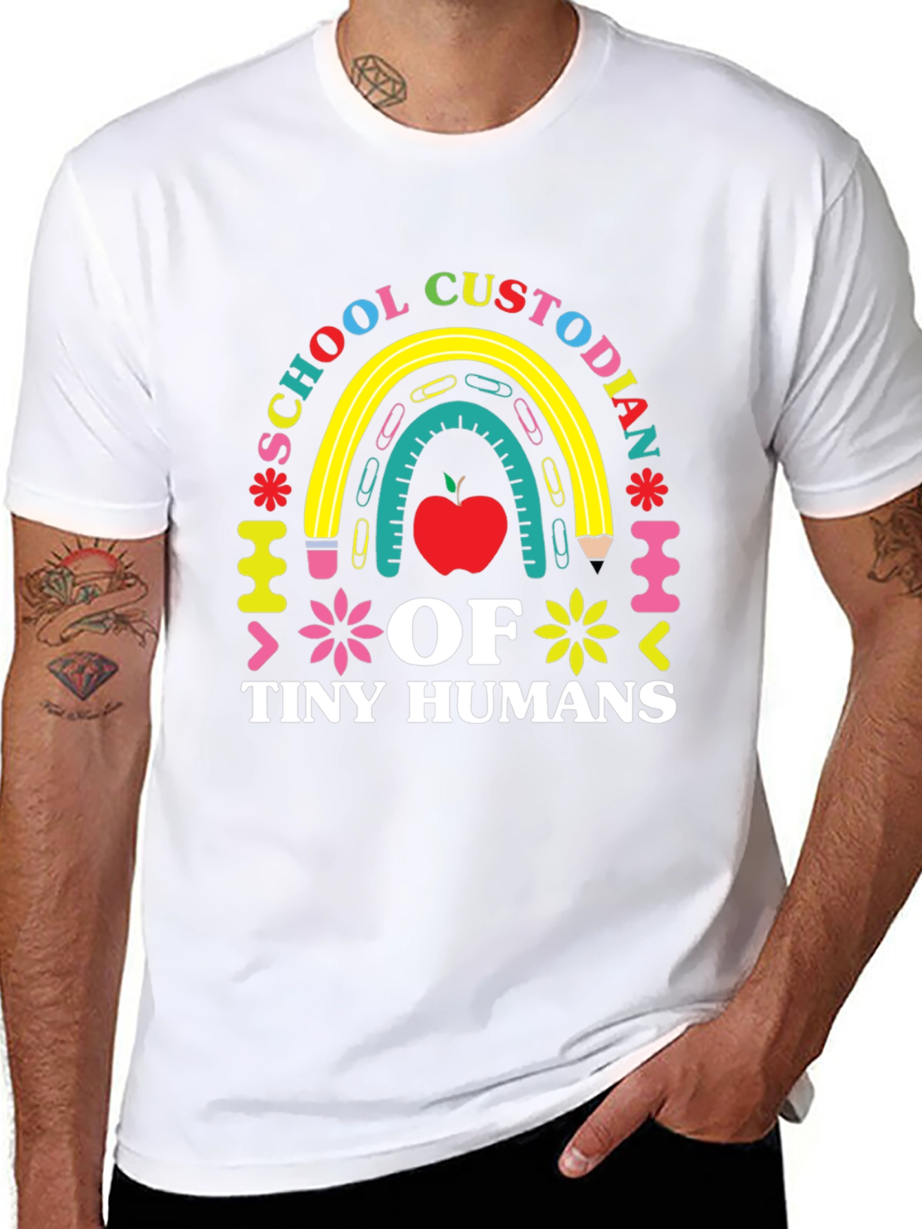 School Custodian of Tiny Humans T-Shirt