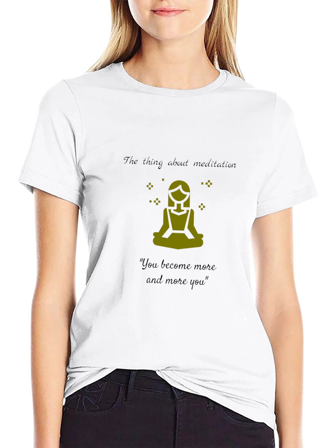 Meditation Graphic T-Shirt - Black