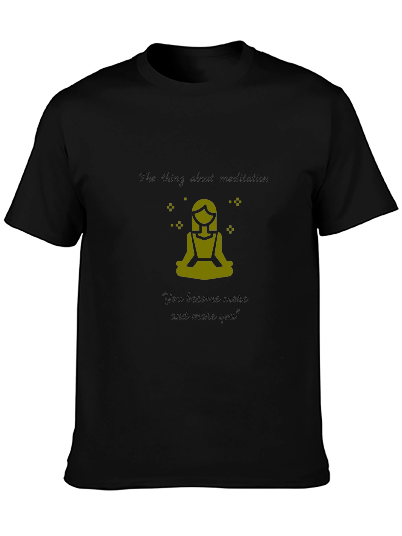 Meditation Graphic T-Shirt - Black