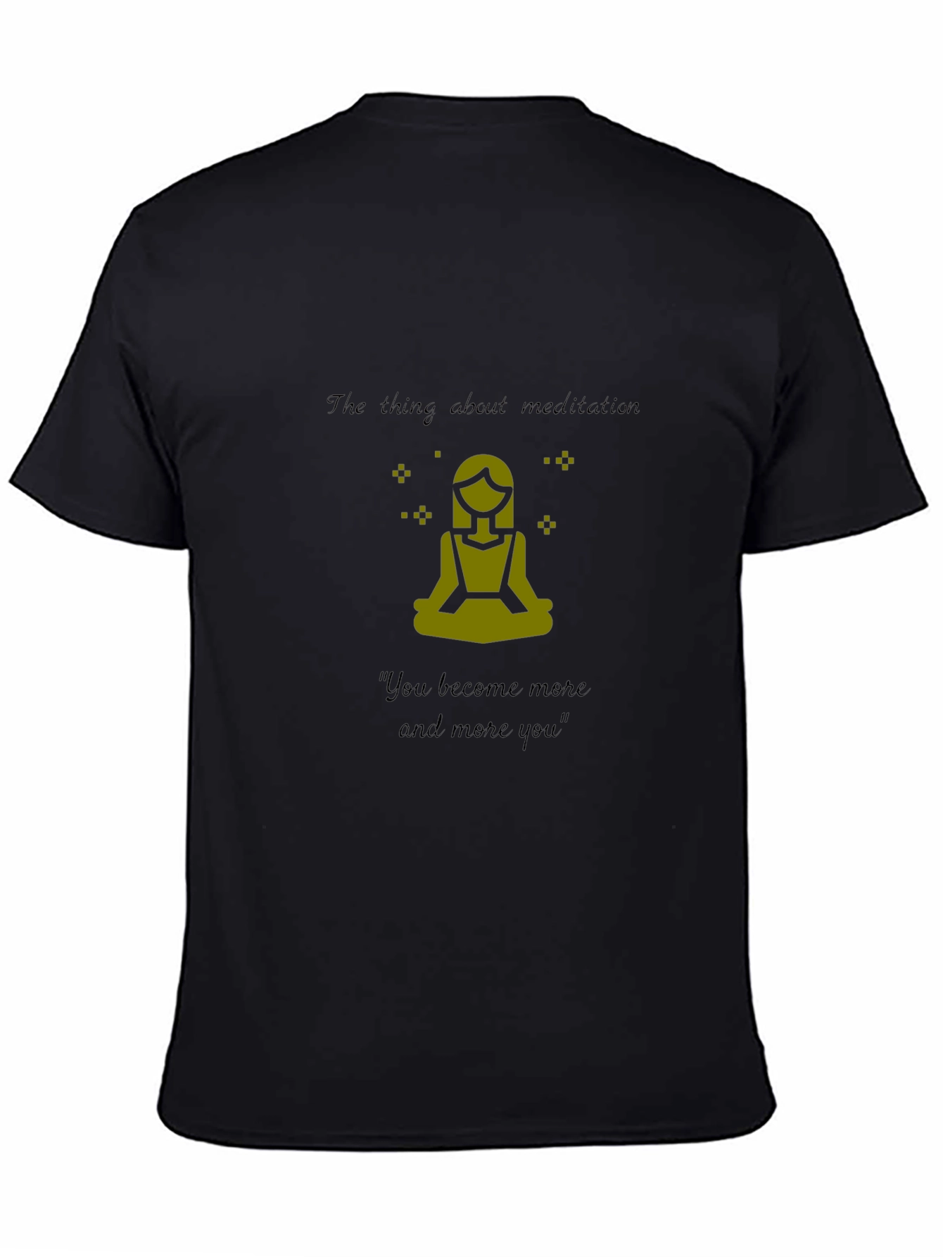 Meditation Graphic T-Shirt - Black