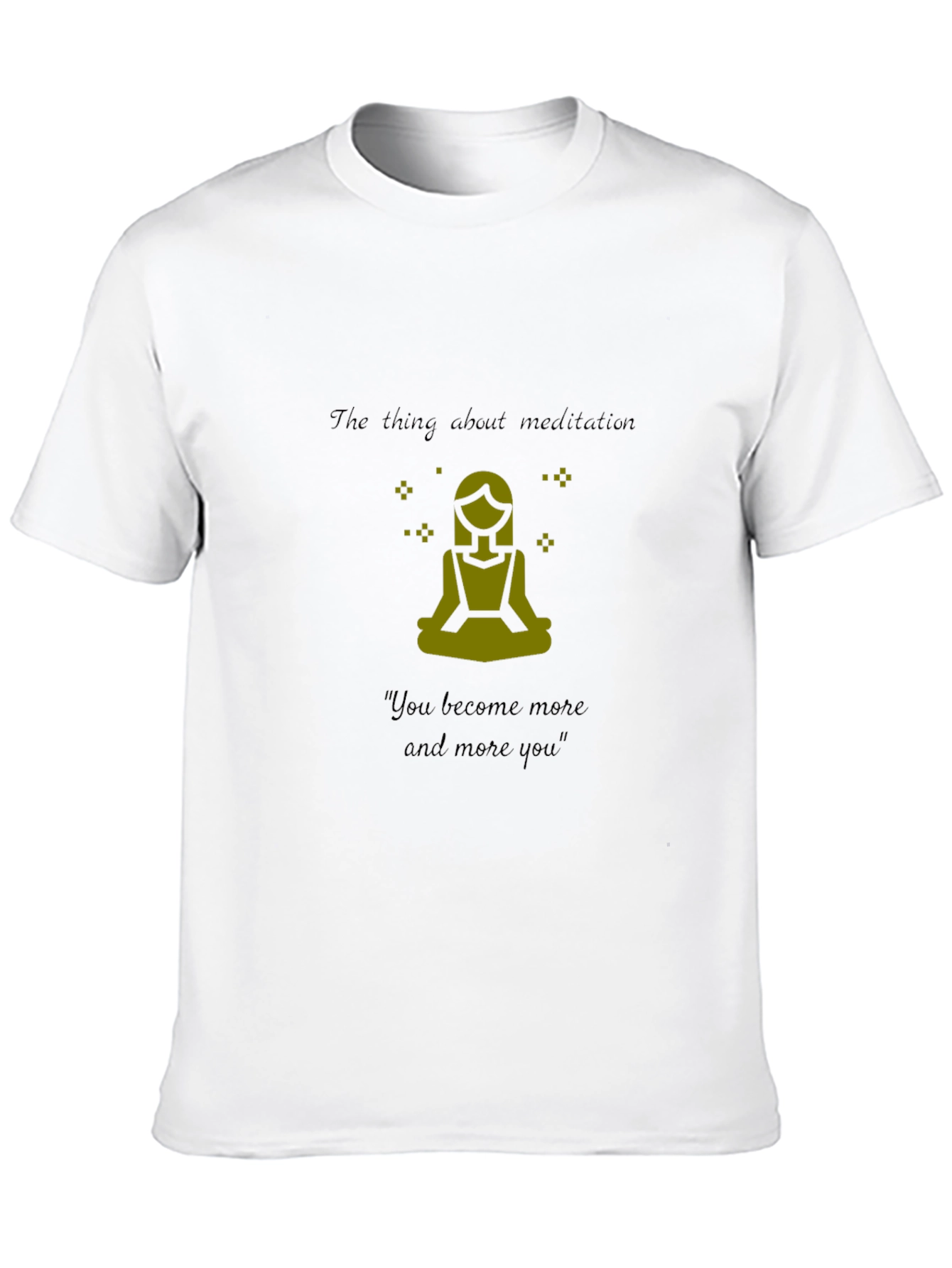 Meditation Graphic T-Shirt - Black