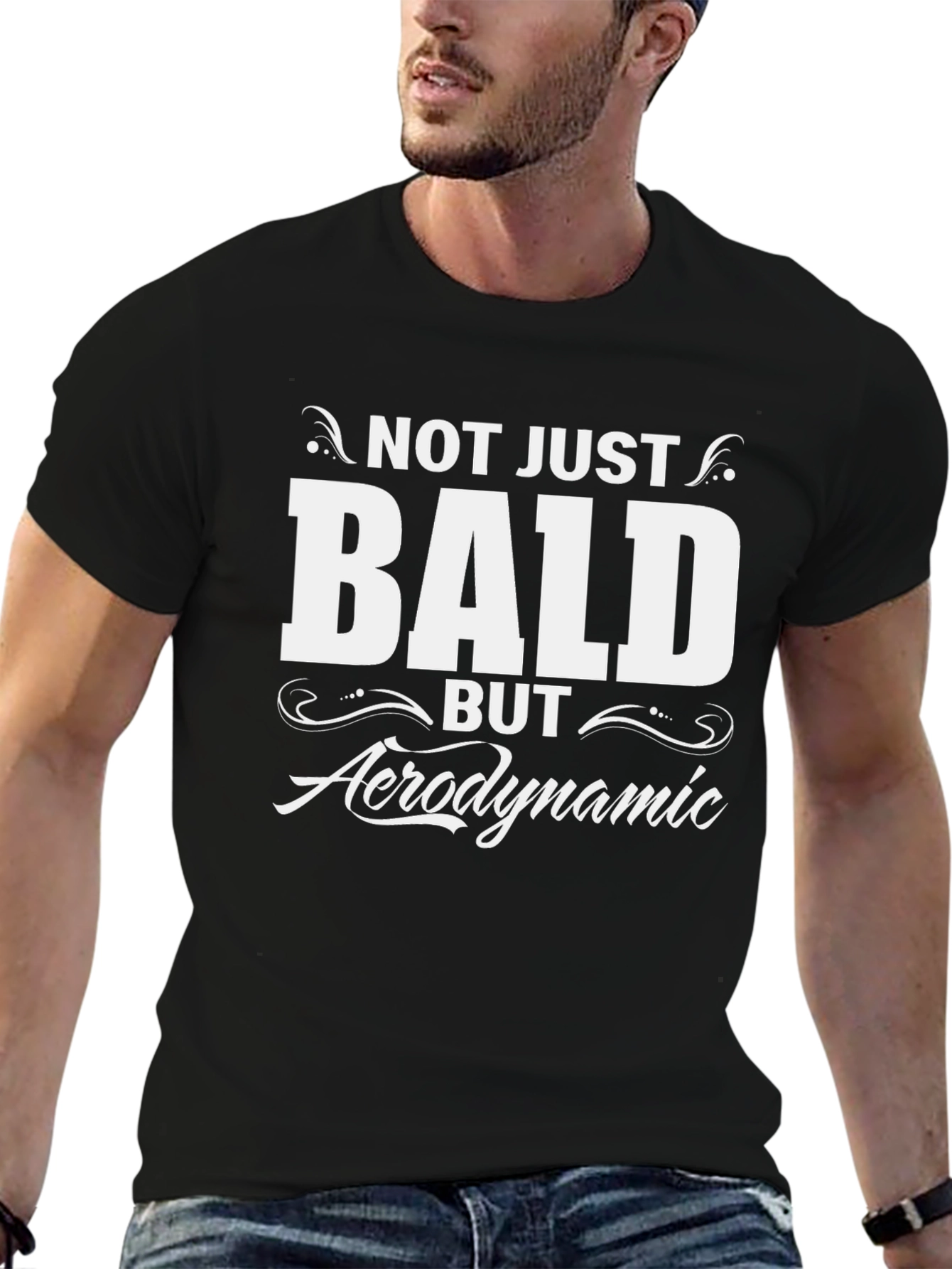 Funny Bald Aerodynamic T-Shirt