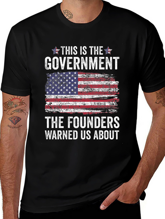 Government Founders Flag Graphic T-Shirt