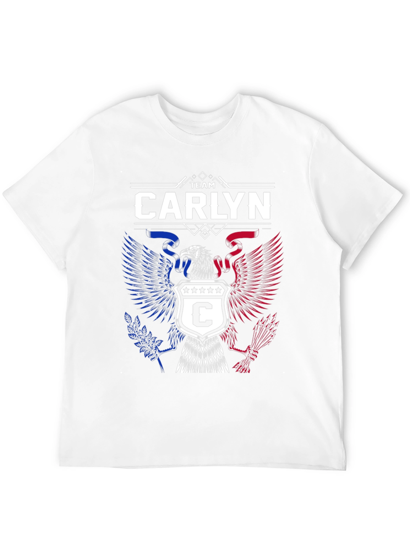 Team Carlyn Patriotic Eagle Black T-Shirt