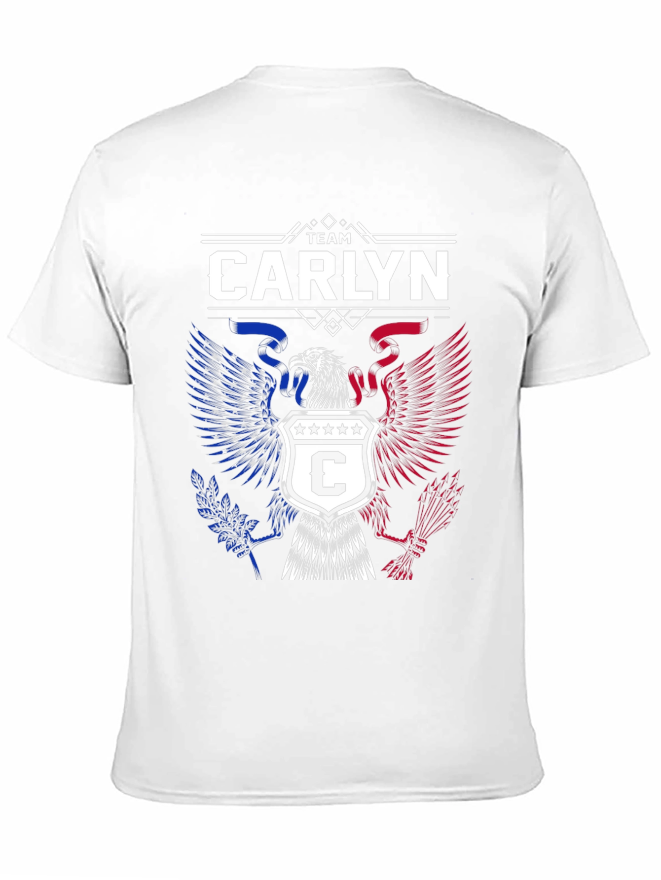 Team Carlyn Patriotic Eagle Black T-Shirt
