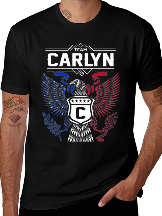 Team Carlyn Patriotic Eagle Black T-Shirt