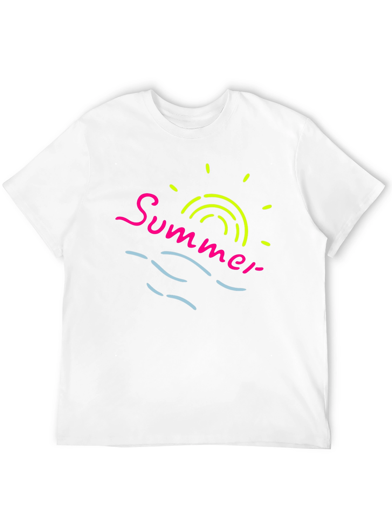 Summer Vibes T-Shirt - Neon Graphic Print