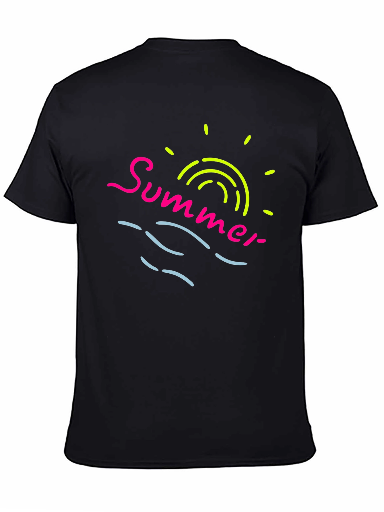 Summer Vibes T-Shirt - Neon Graphic Print