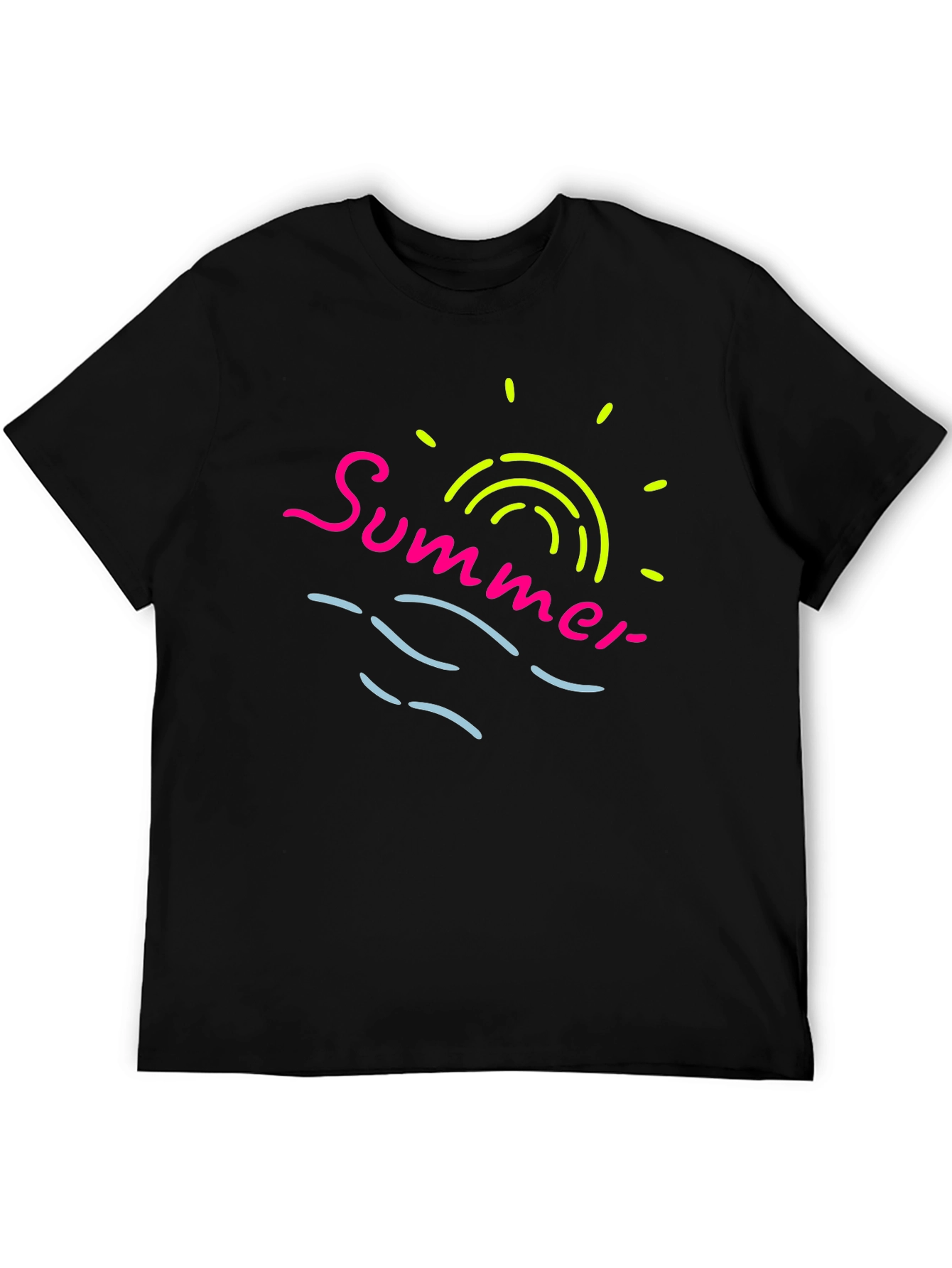 Summer Vibes T-Shirt - Neon Graphic Print