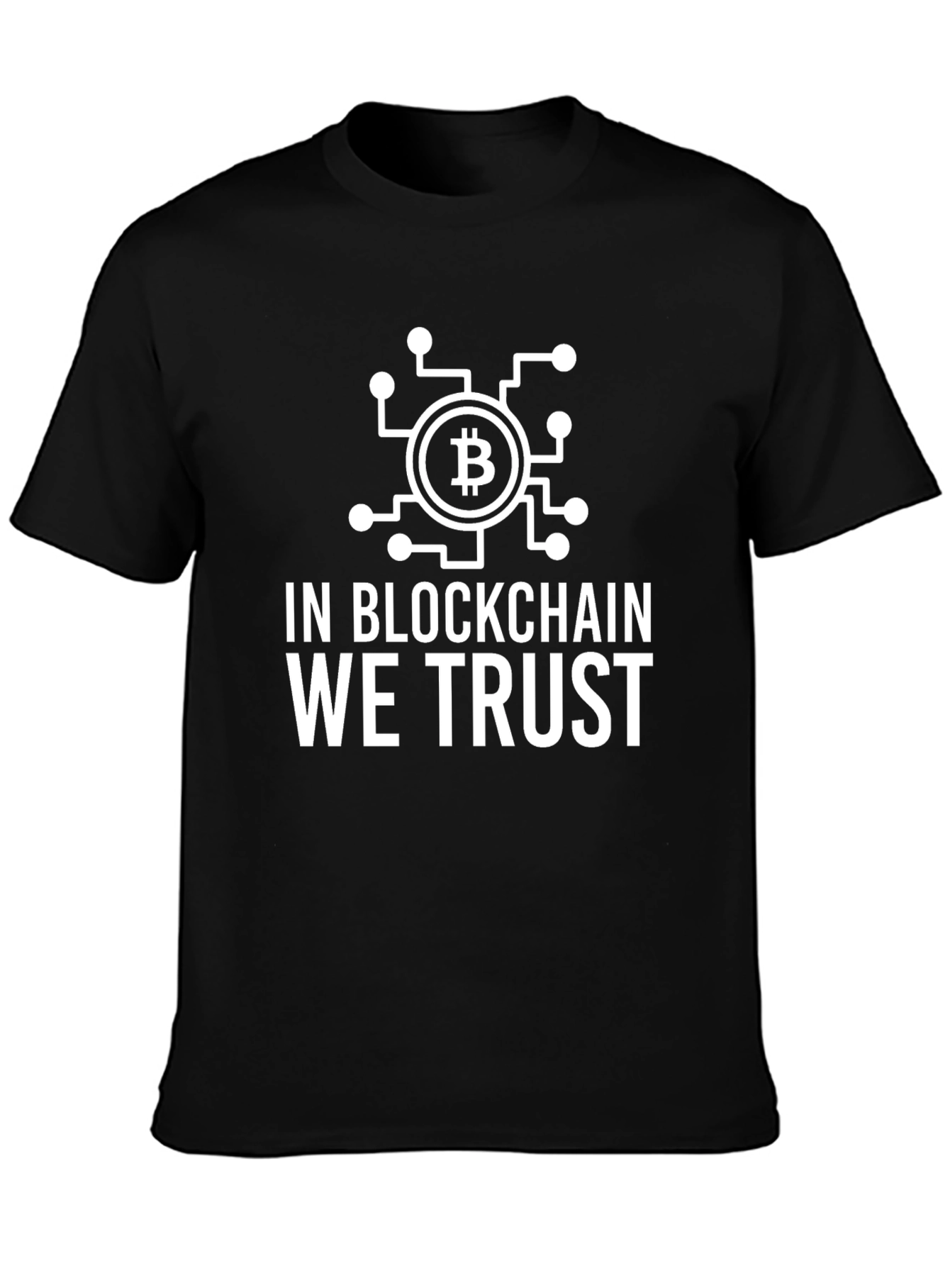 Bitcoin Blockchain Trust Graphic Tee - Crypto T-Shirt