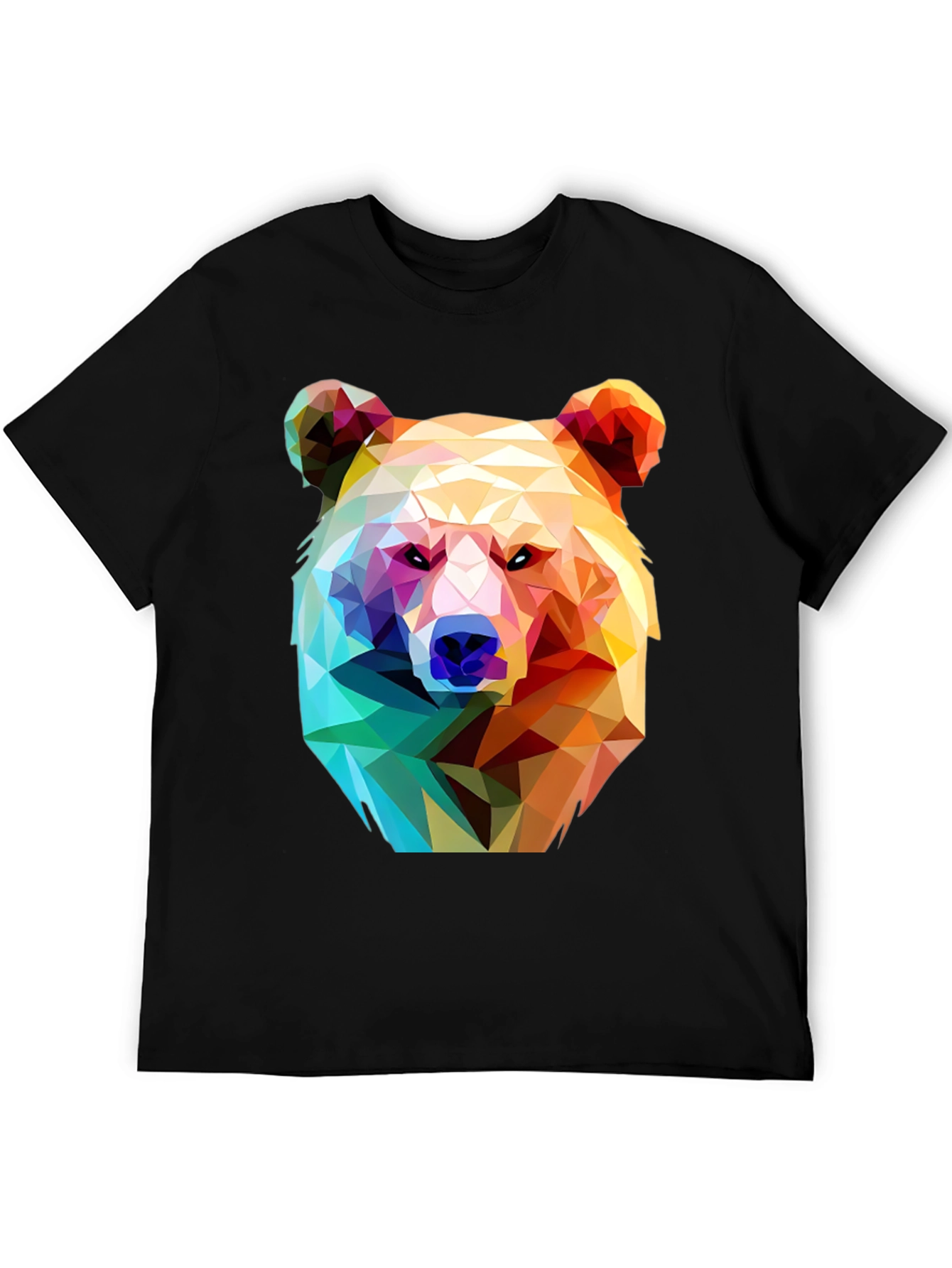 Geometric Bear Graphic T-Shirt