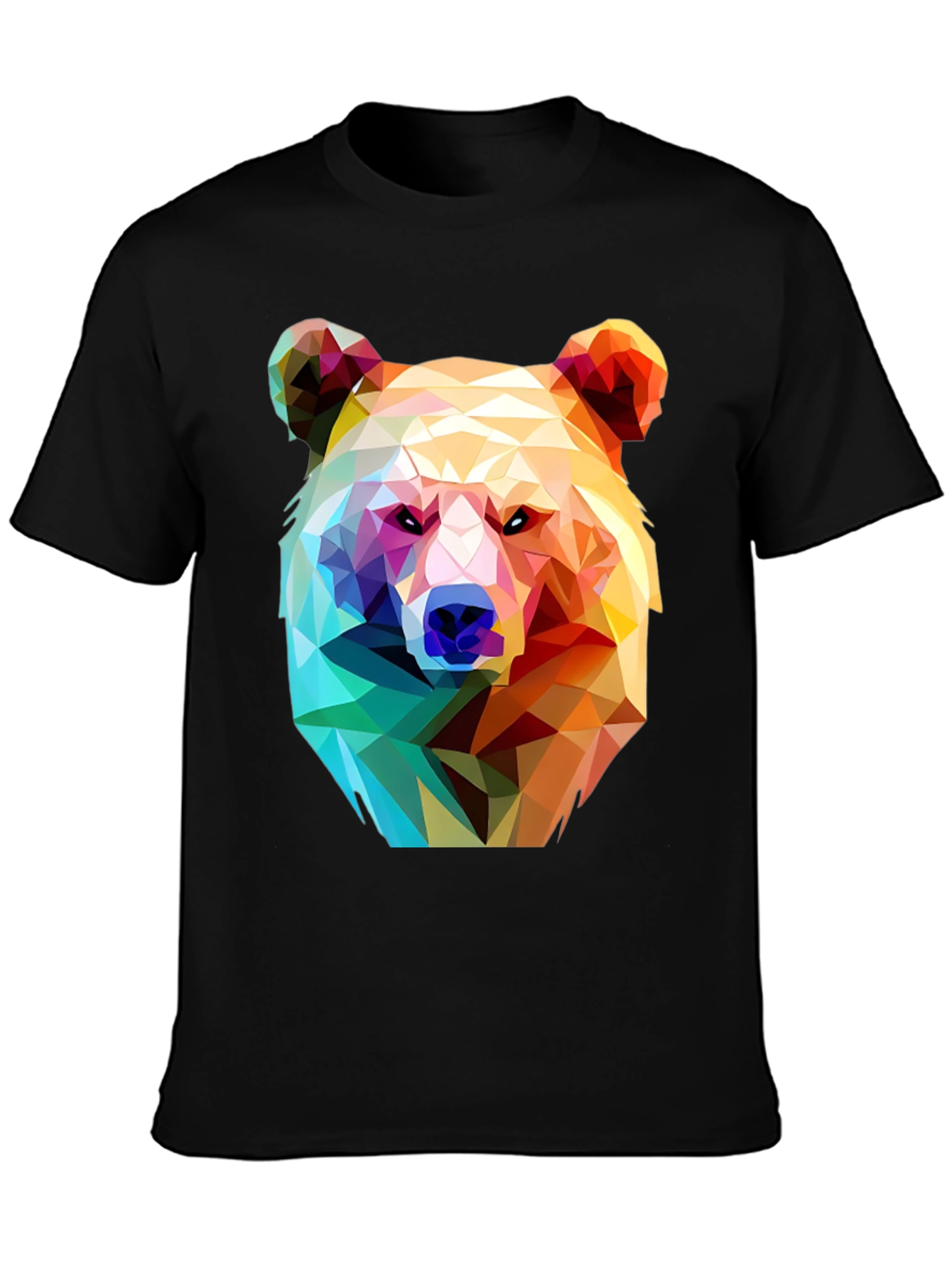 Geometric Bear Graphic T-Shirt