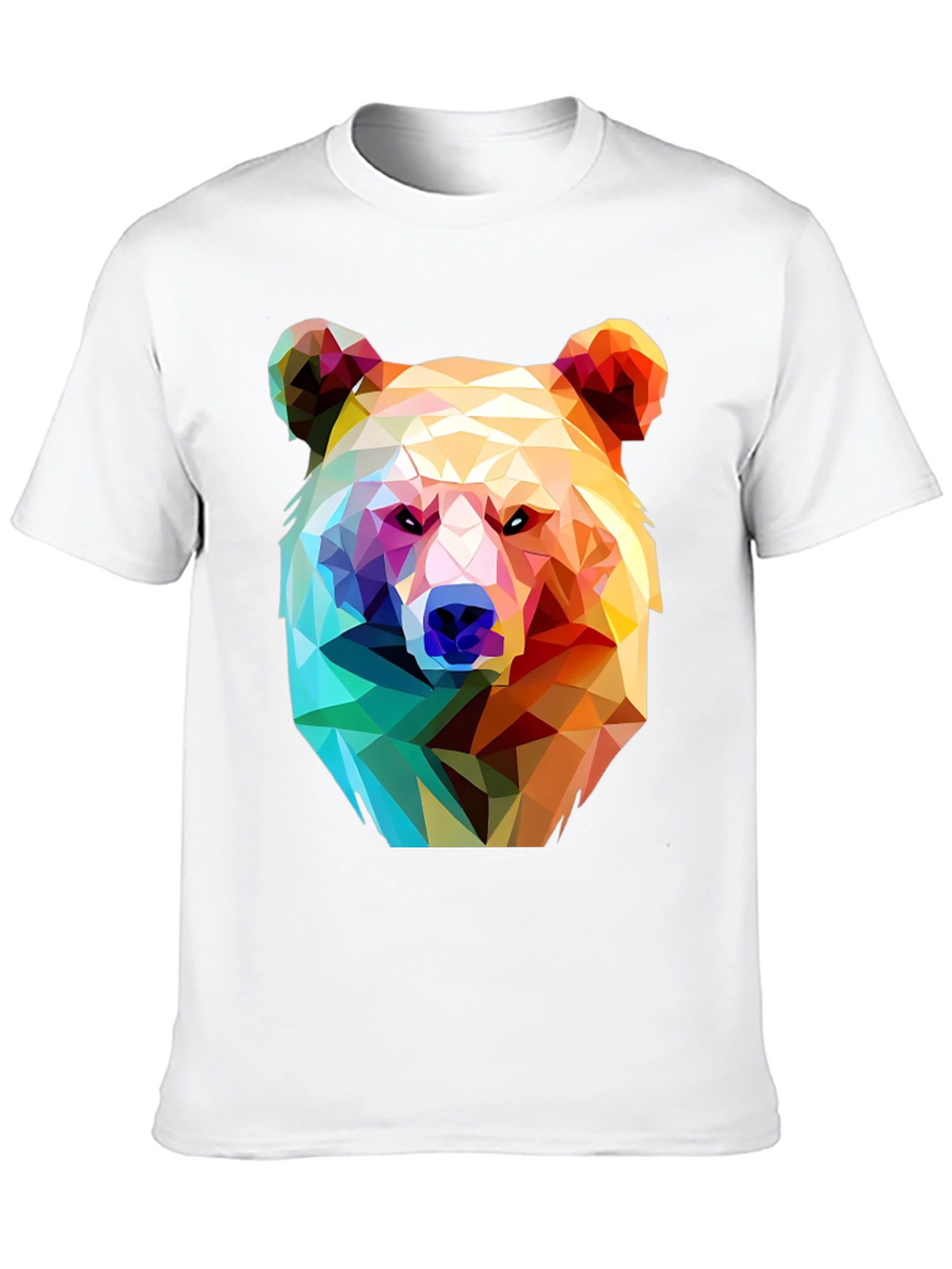 Geometric Bear Graphic T-Shirt