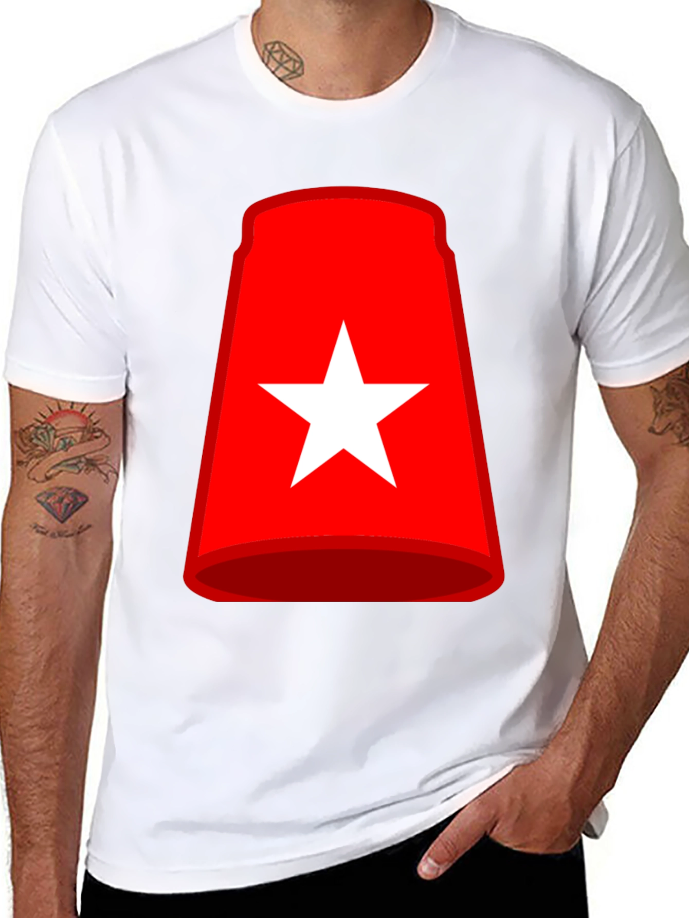 Red Fez T-Shirt - Novelty Graphic Tee