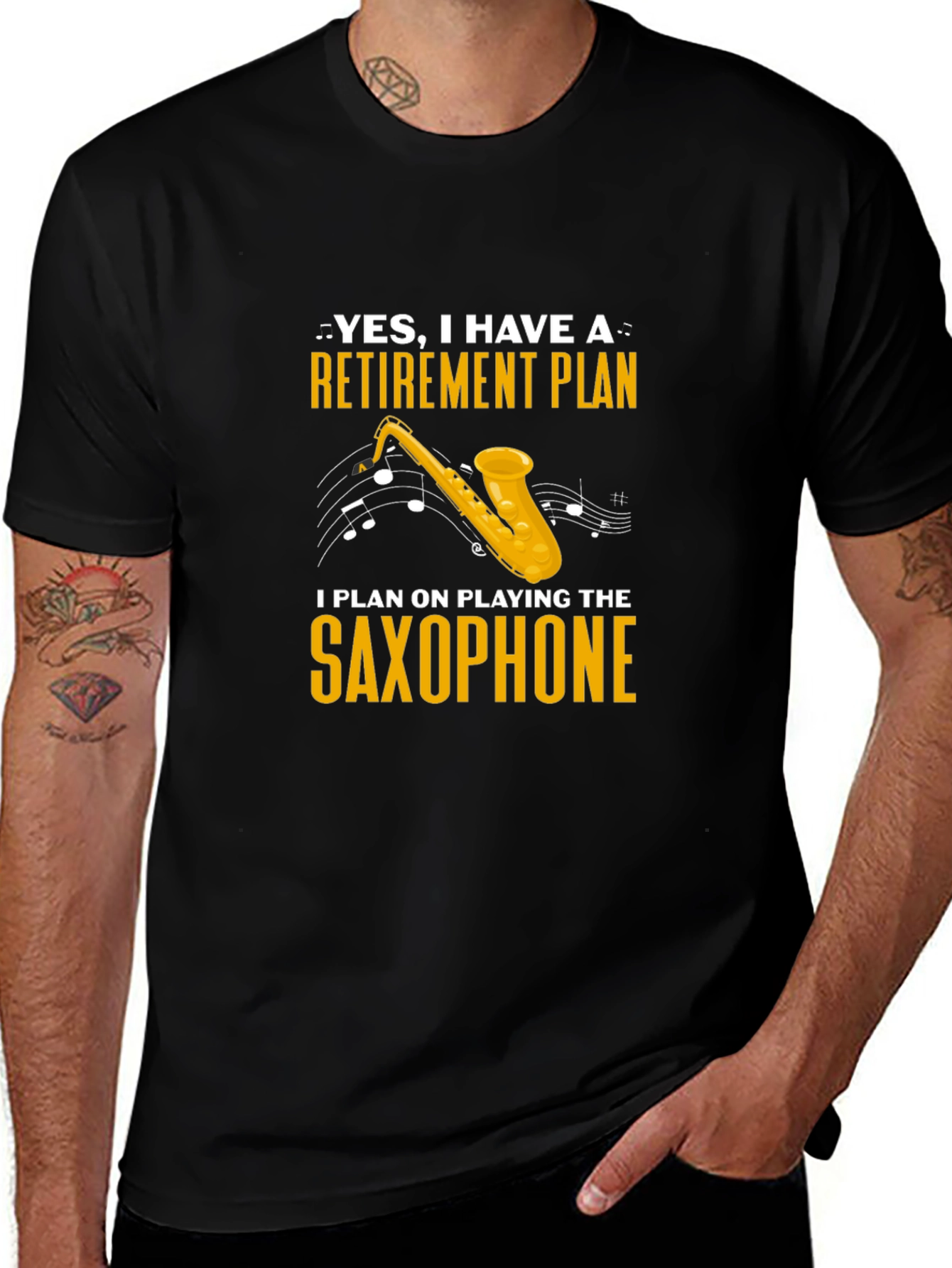 Retirement Plan Saxophone T-Shirt
