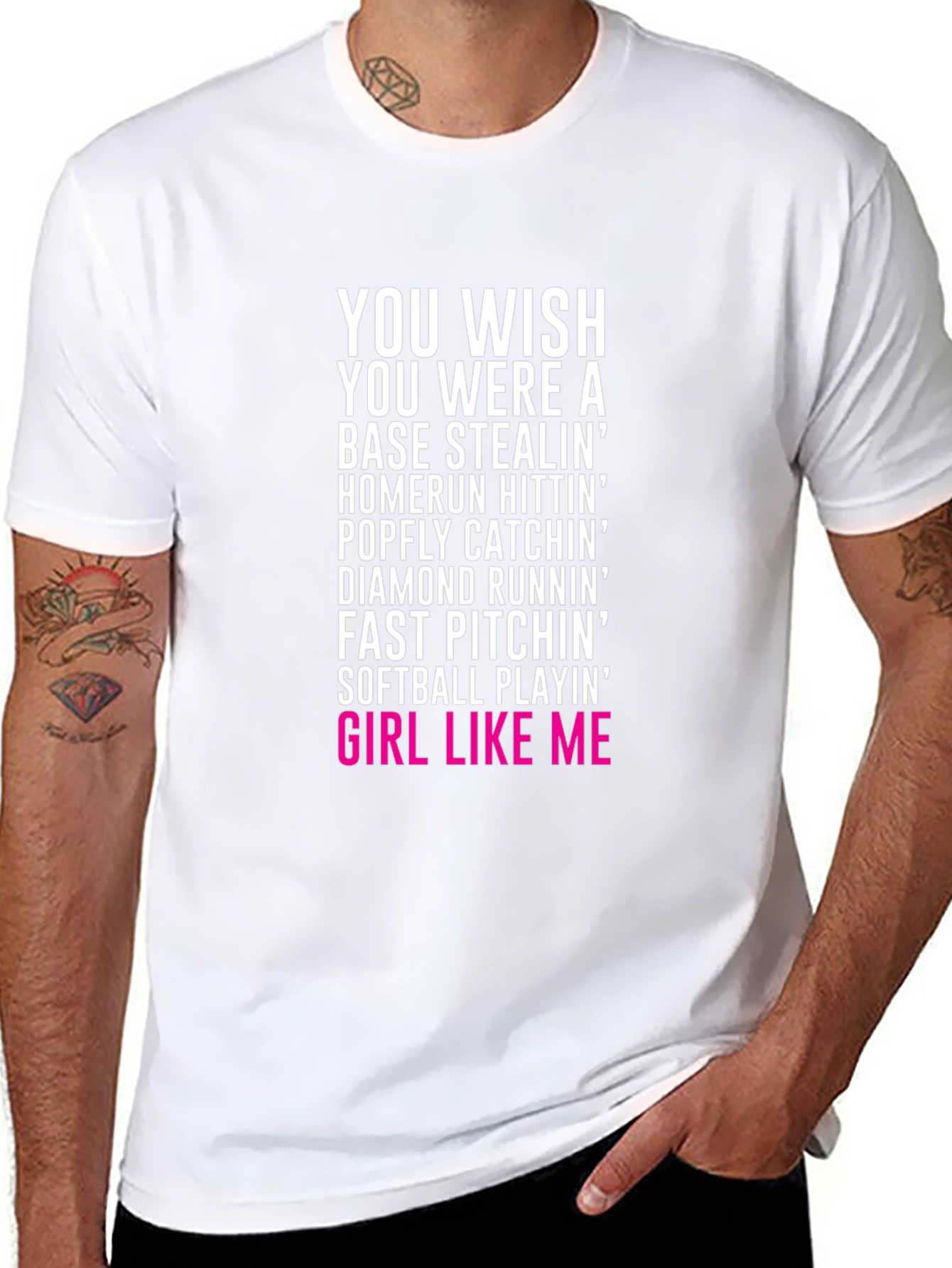 Softball Girl Graphic T-Shirt
