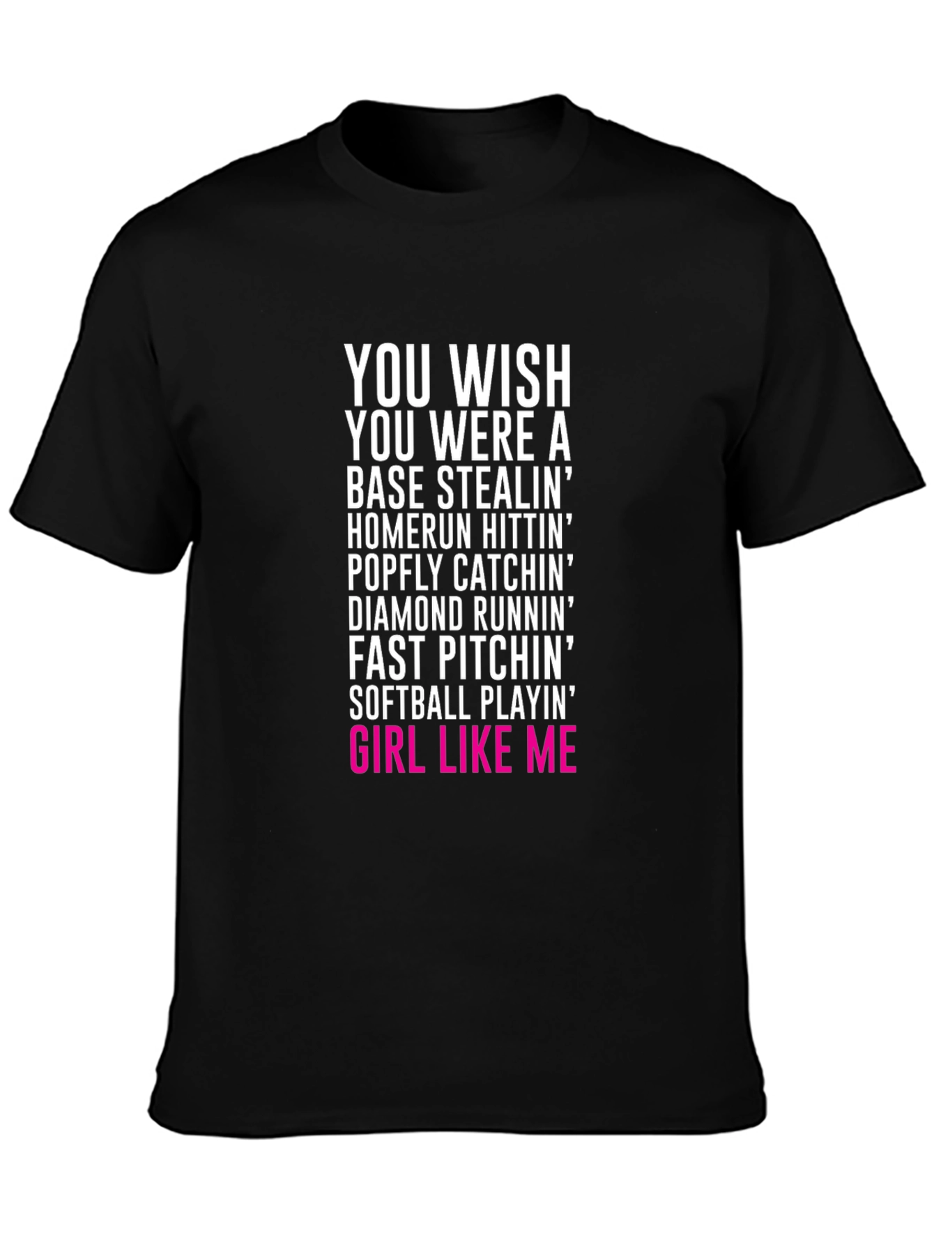 Softball Girl Graphic T-Shirt