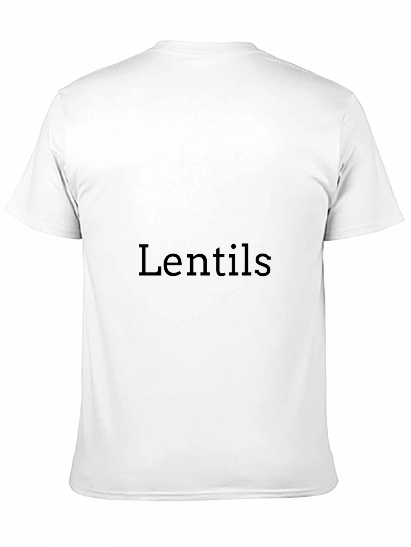 Mens Black Lentils Graphic Tee
