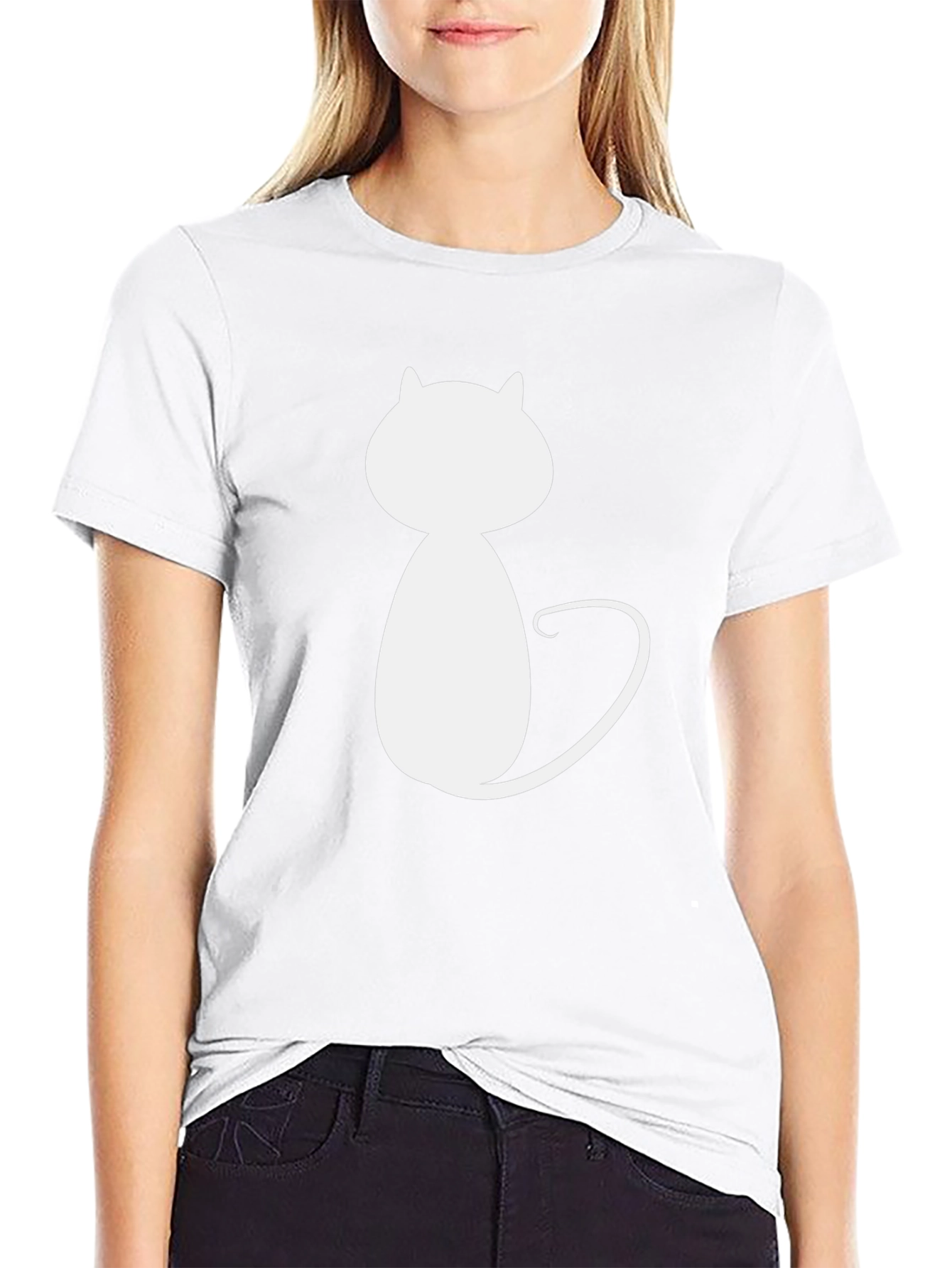 Cool Cat Graphic Tee - Soft Cotton Black T-Shirt