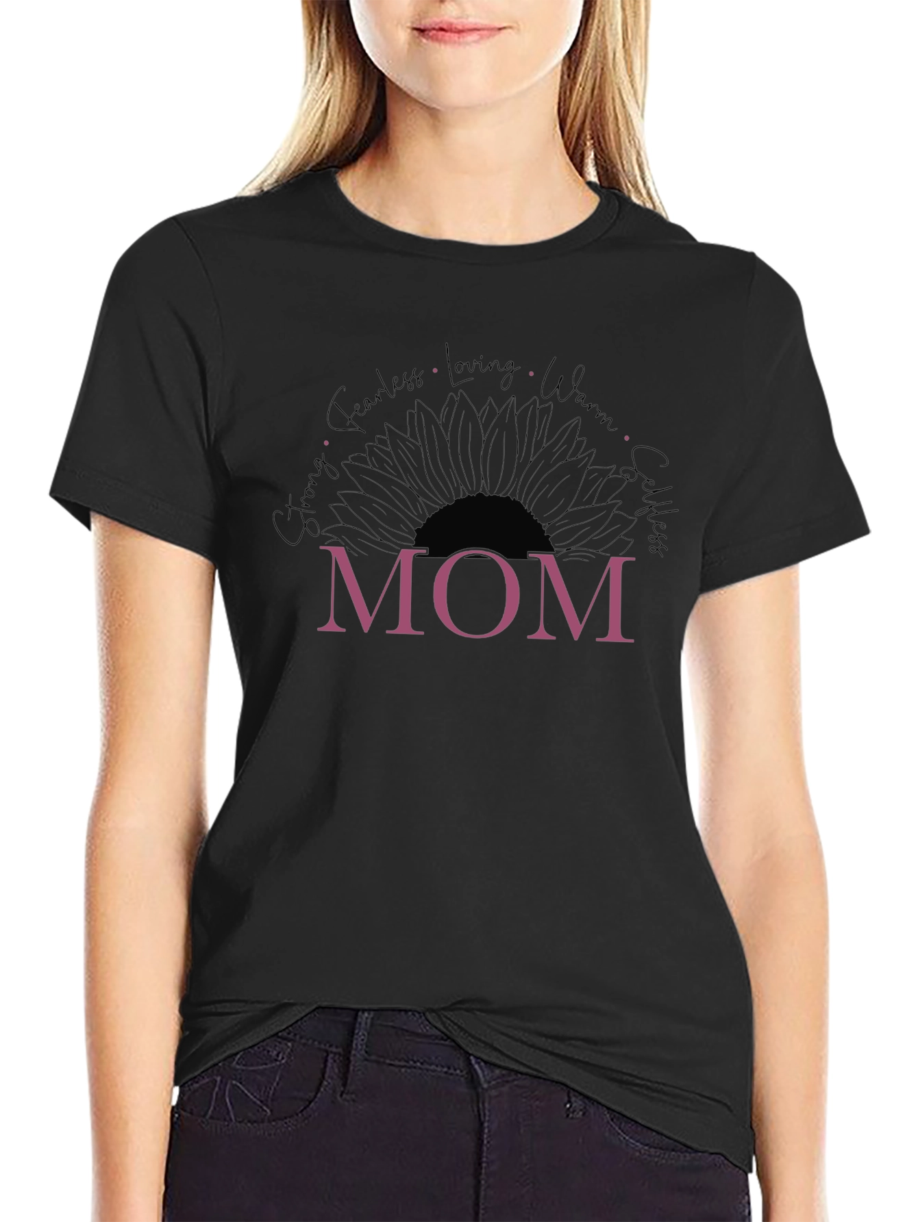 Mom Sunflower Graphic Tee