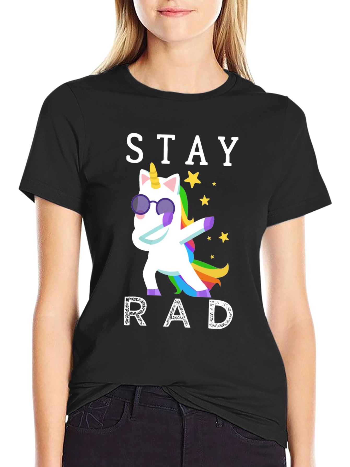 Stay Rad Unicorn Graphic T-Shirt