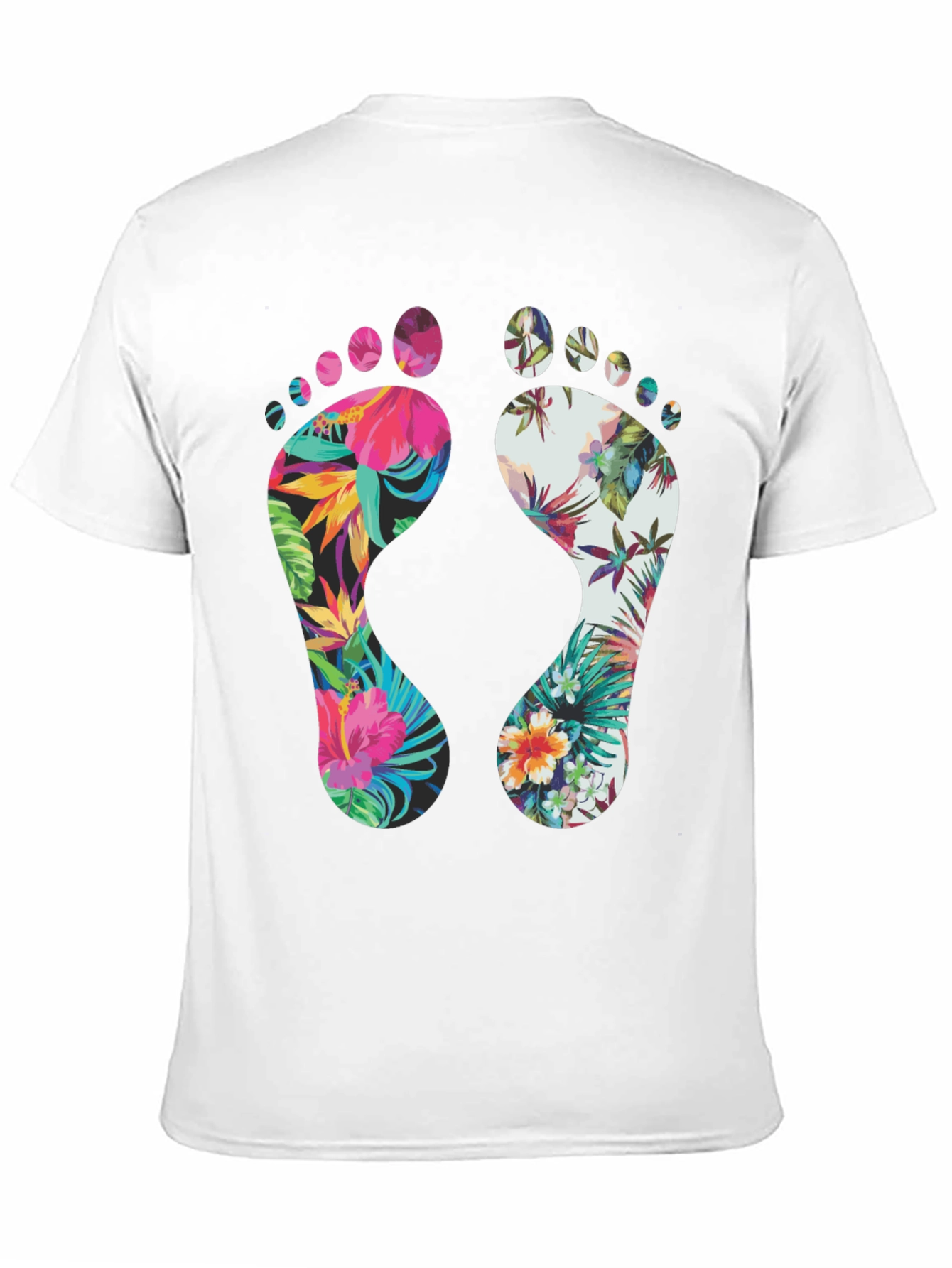 Tropical Footprint Graphic Tee