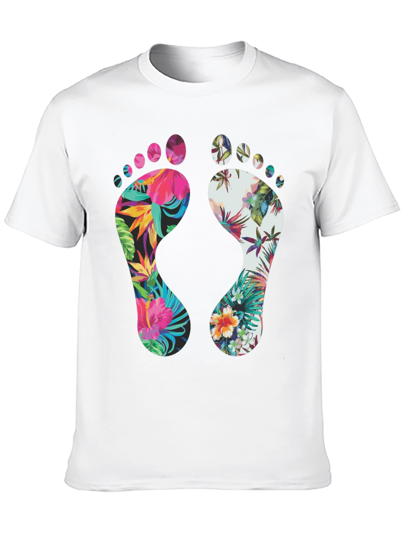 Tropical Footprint Graphic Tee