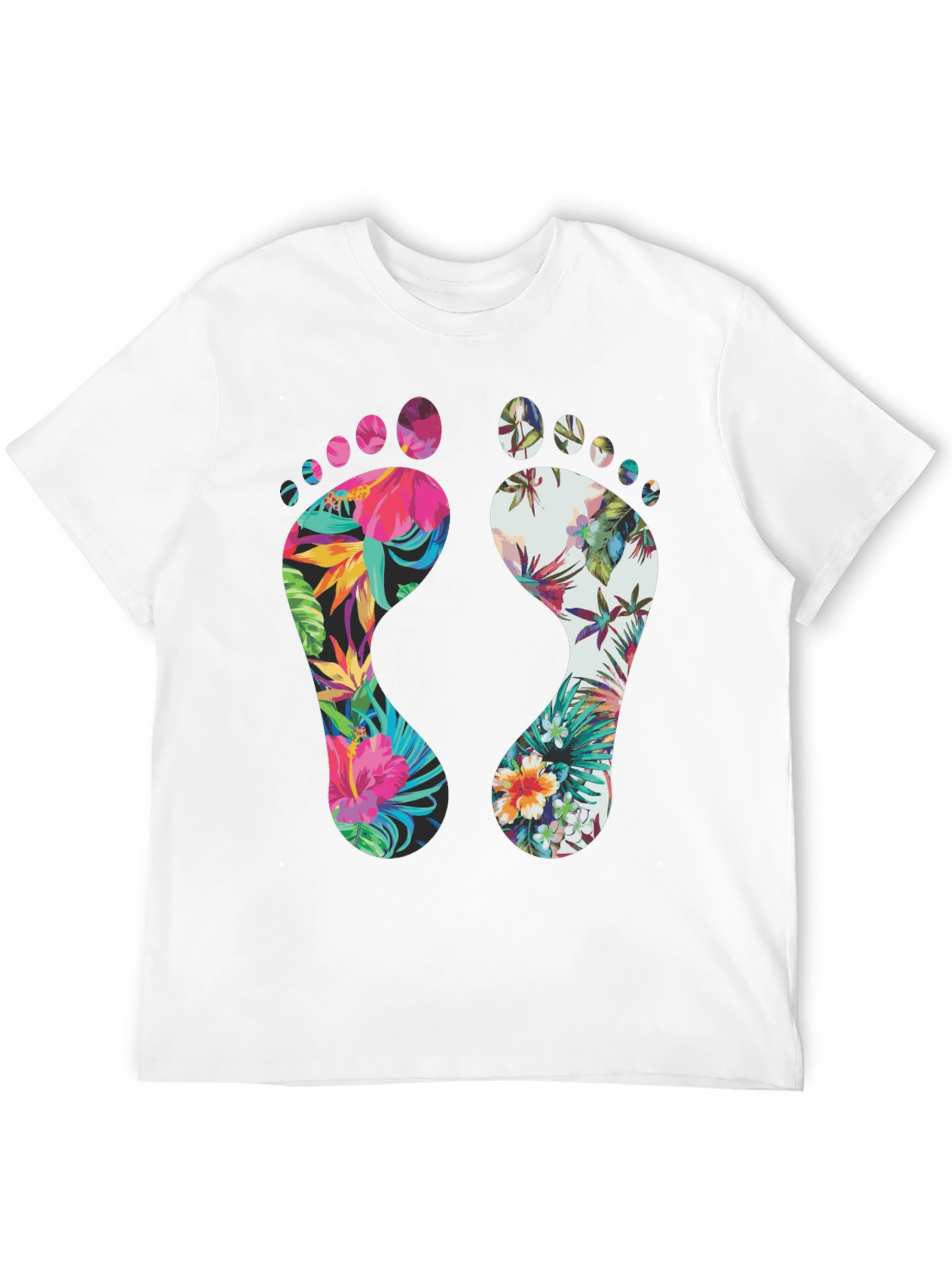 Tropical Footprint Graphic Tee