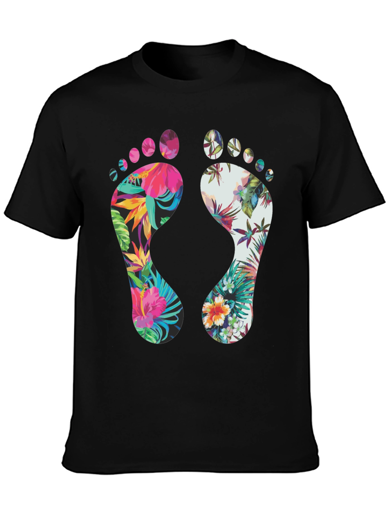 Tropical Footprint Graphic Tee