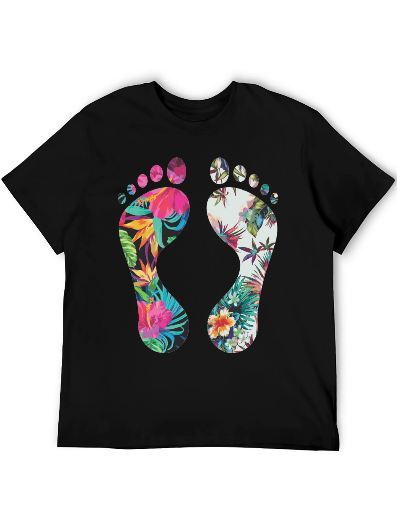 Tropical Footprint Graphic Tee