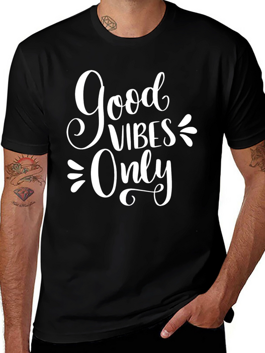 Good Vibes Only Graphic Tee - Trendy Unisex T-Shirt