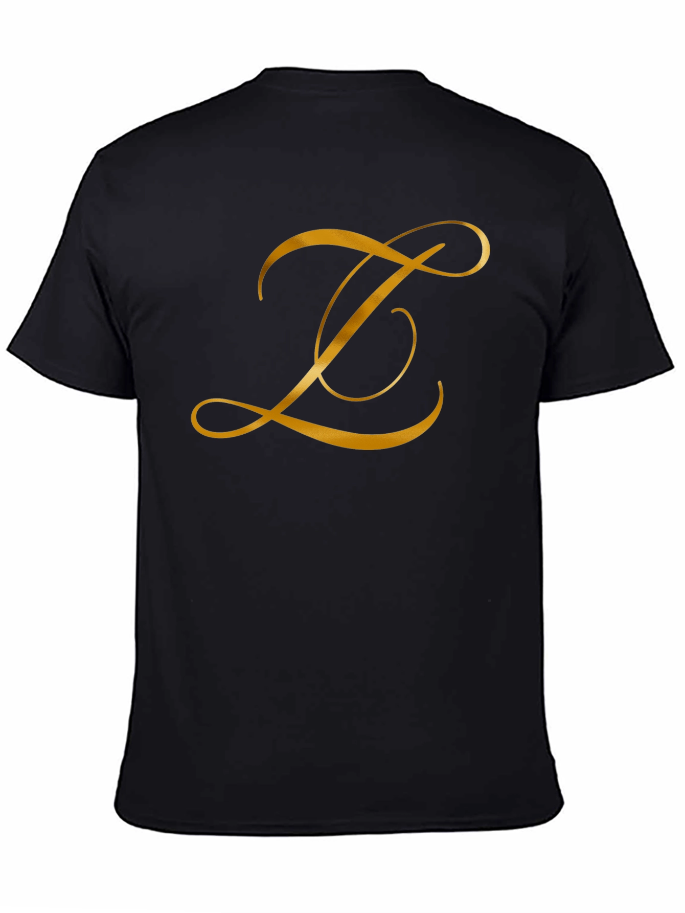 Elegant Letter Z Black T-Shirt