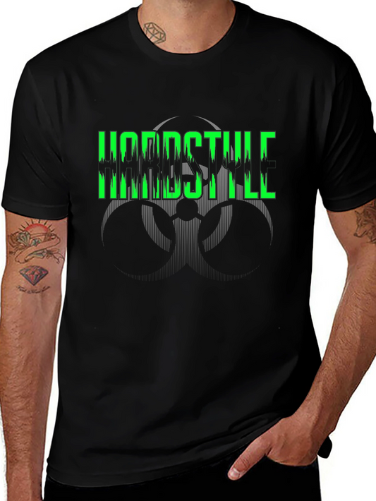 Hardstyle Graphic Tee - Biohazard Design Black
