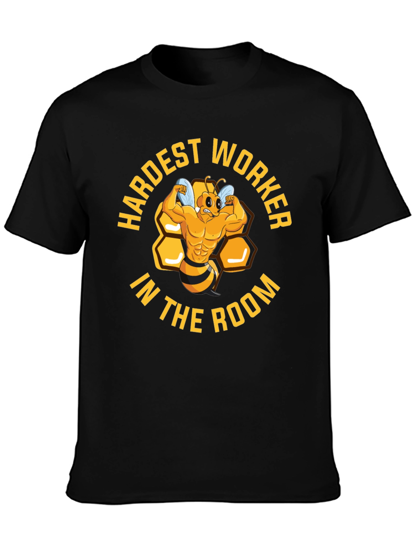 Hardest Worker Bee Muscle T-Shirt