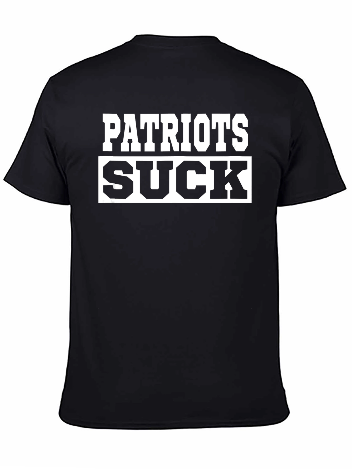 Patriots Suck Graphic T-Shirt Anti-Fan Novelty Tee