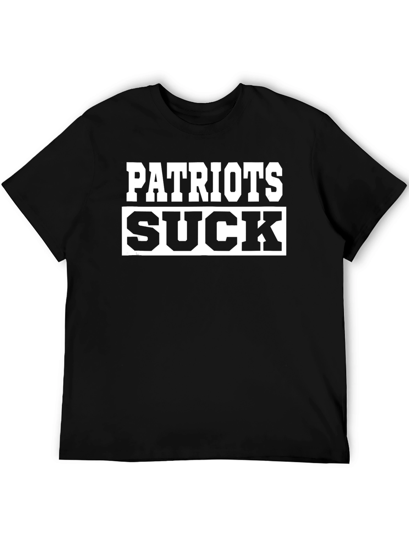 Patriots Suck Graphic T-Shirt Anti-Fan Novelty Tee